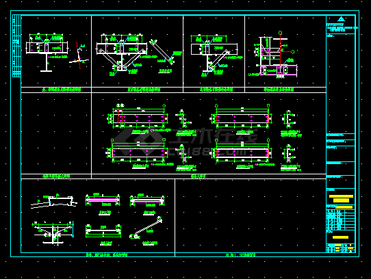 比较实用的炼油化工建筑结构CAD图纸-图二