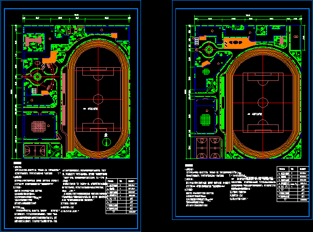二个学校规划设计施工CAD方案图纸_图1
