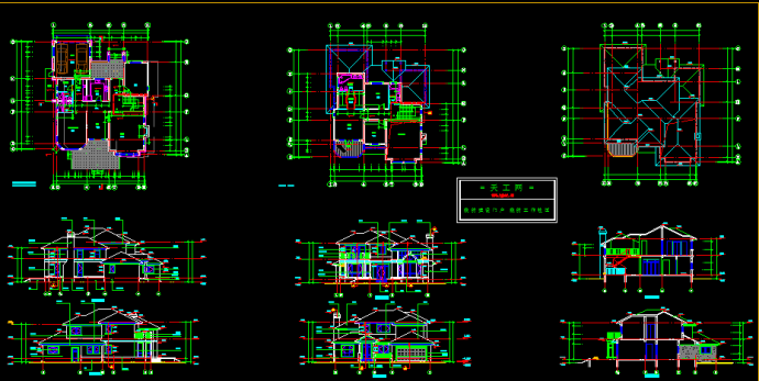 某市别墅建筑CAD设计施工平面图纸_图1