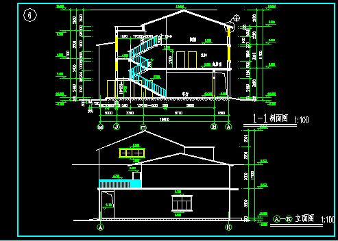 某农村自建别墅建筑CAD详情设计图-图二