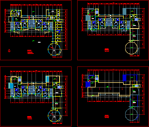 幼儿园建筑设计施工CAD平面方案带效果图_图1