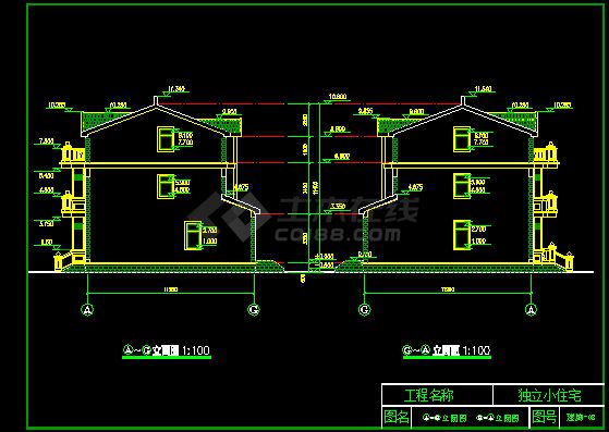 完整豪华欧式别墅施工CAD详情图-图二