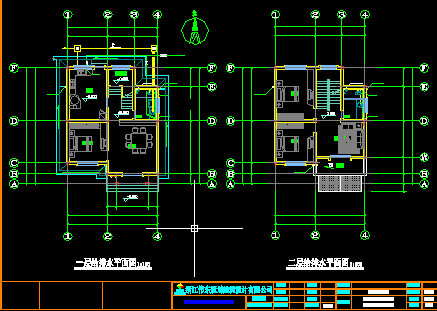农村别墅建筑CAD设计户型水电图纸-图二