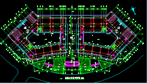 某市职业技术学院建筑CAD设计施工图纸-图二