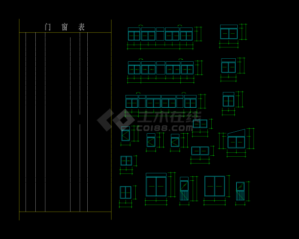 国贸中心一期14号楼施工CAD图（共13张）-图二