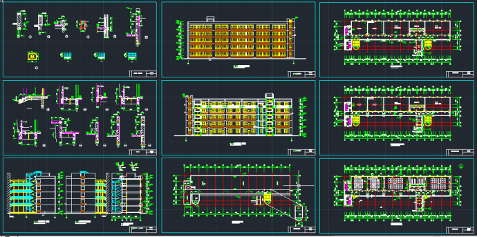 某地区中学教学实验楼建筑设计CAD施工图_图1