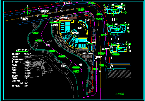 某大学星级会馆建筑施工设计CAD方案图-图二