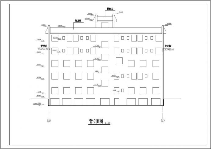 某三层办公综合楼建筑详细施工CAD图_图1