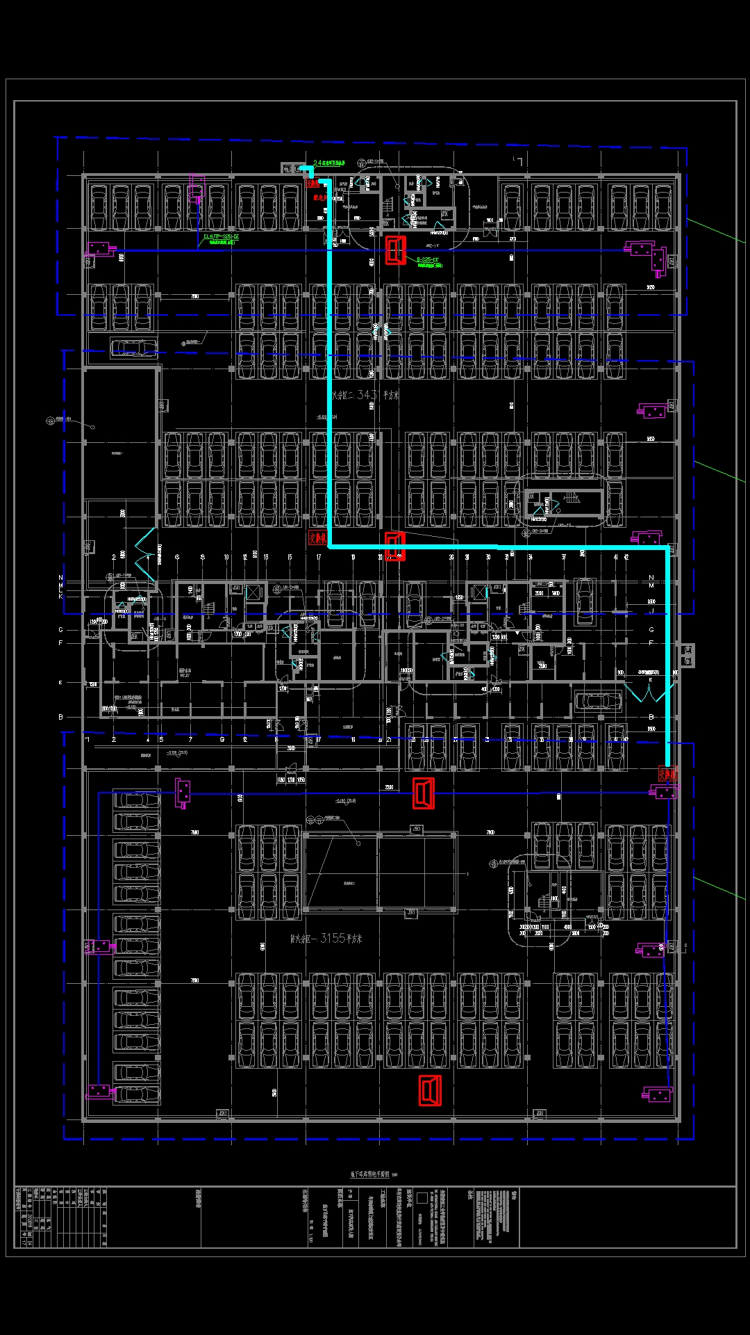 火车站强电详细设计cad系统图纸
