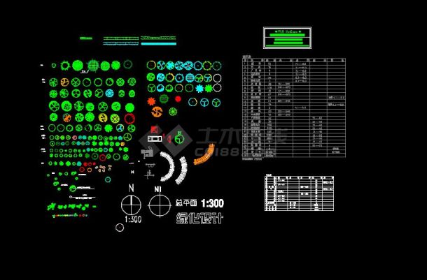 最全面的园林植物图例cad-图一