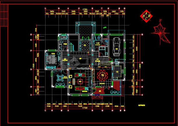 某地区整套欧式别墅建筑设计装修图-图二