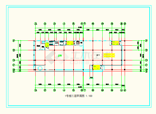 泰山某工业建筑工程平面设计方案图-图二