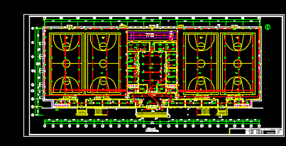 某地区体育馆电气全套设计CAD施工图纸-图二