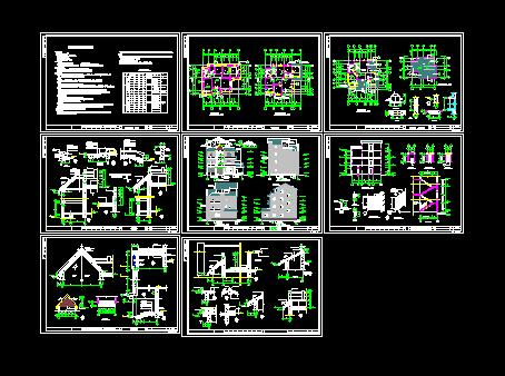 某地区经典多层别墅建筑设计施工图_图1