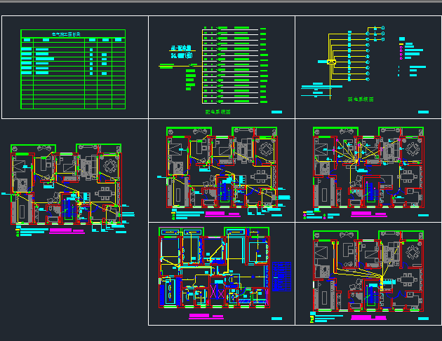 某地大型别墅电气设计图（共26张）_图1
