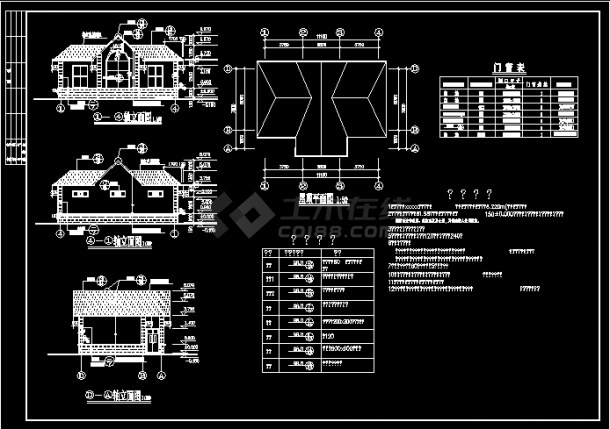 某大型商场卫生间建筑CAD施工图纸-图二