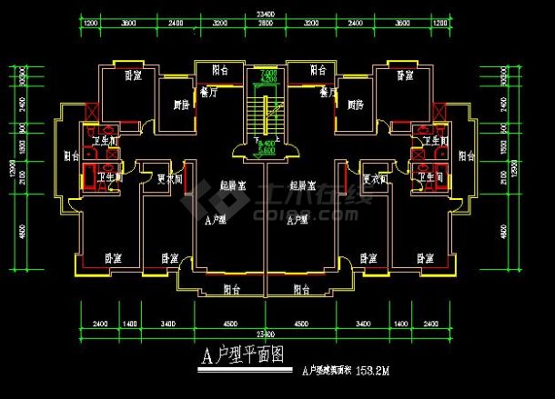 某地区经典别墅建筑户型图（超大型）-图二