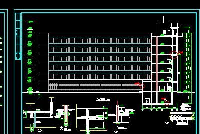  某地区框剪结构商务楼建筑结构工程设计CAD图纸-图二