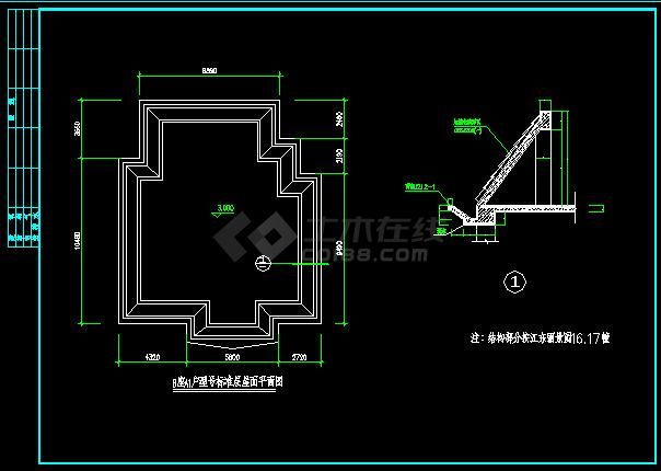 某地区大型别墅建筑施工图（共13张）-图二