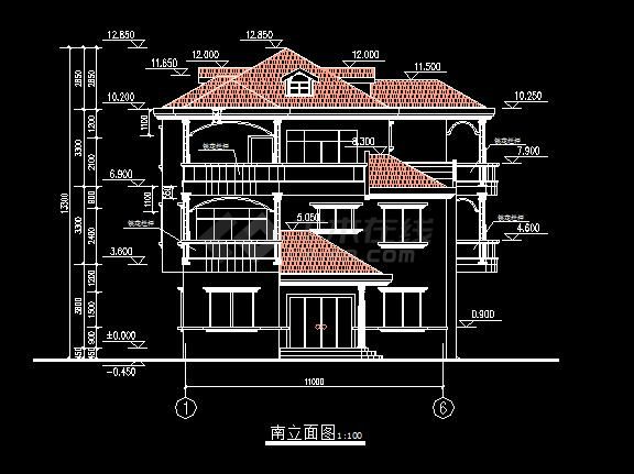 一套大型精致的别墅建筑施工图纸（节点详细）-图二