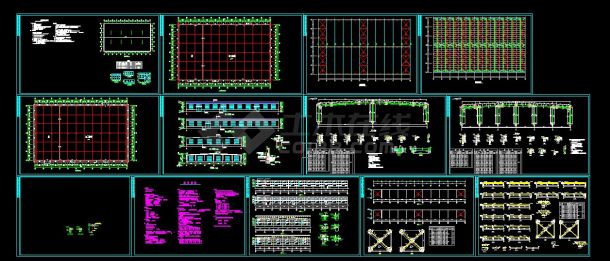 某地区全套钢结构工程设计CAD图纸-图一