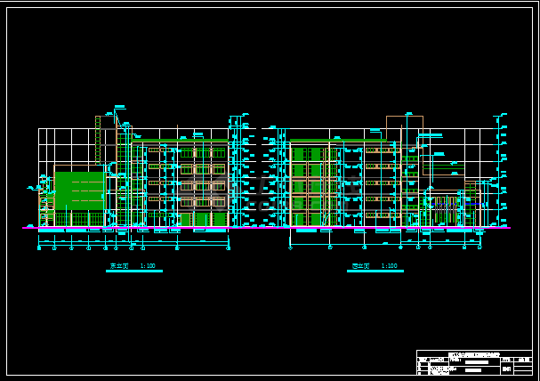 7144平米五层局部三层技工实验楼（计算书、部分建筑结构图）-图二