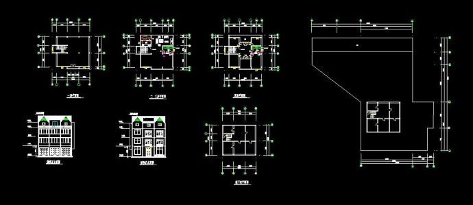 某地区私家别墅建筑施工设计图（节点详细）_图1