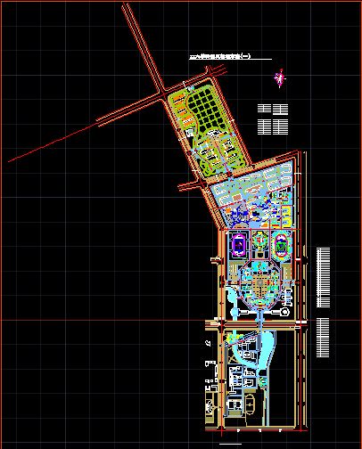 某大学校园规划建筑施工CAD详情图-图一