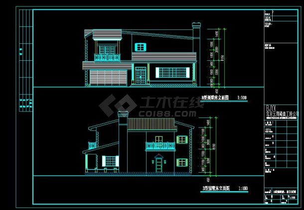 北京高丽营别墅区规划设计CAD图纸-图二
