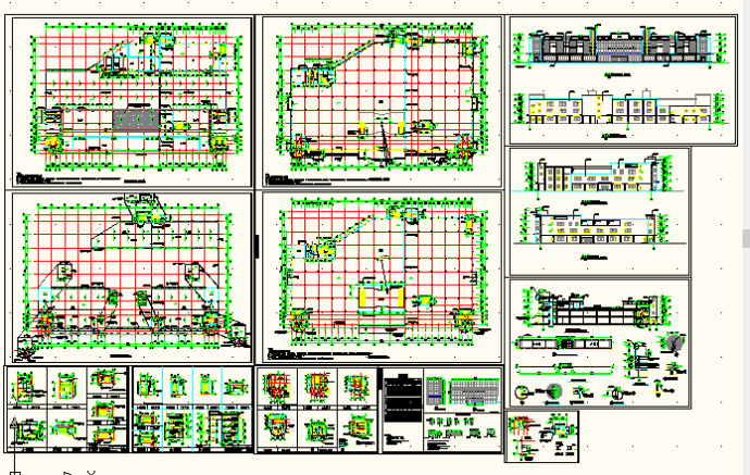 南京市某大型超市CAD全套平面施工图_图1