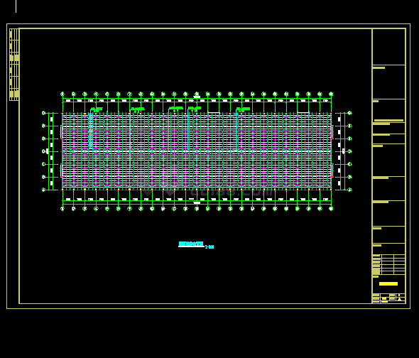 东升三厂48米跨度工程建筑结构CAD图纸（含设计说明）-图二