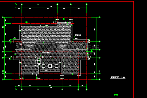 带地下室欧式别墅施工方案全套CAD图纸-图二