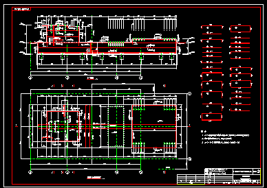 发电厂烟气脱硫工程施工设计CAD图纸-图二