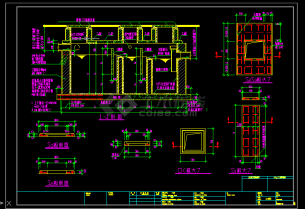 二层别墅建筑结构设计全套CAD详图-图二