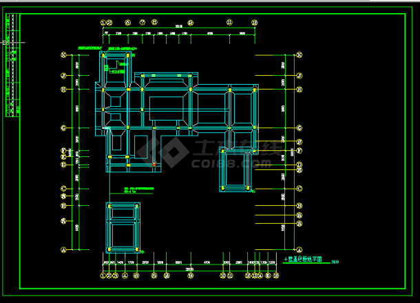 中国古典别墅施工设计方案全套CAD图纸-图二