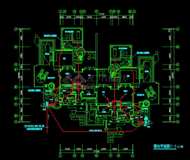 某地SPA温泉酒店H型电气图（含设计说明）-图二