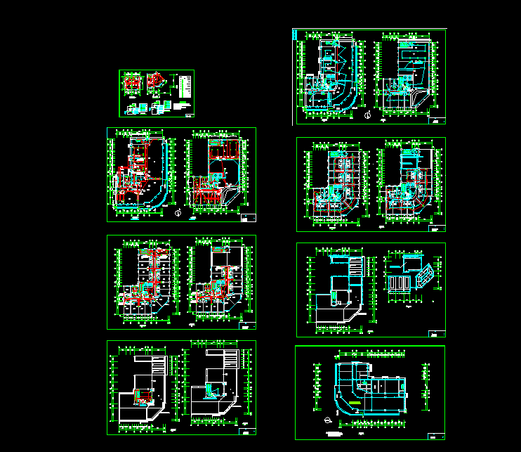 某地区九层普通商业宾馆电气设计图