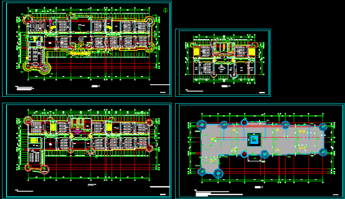 某小学教学楼建筑CAD设计平面施工图_图1