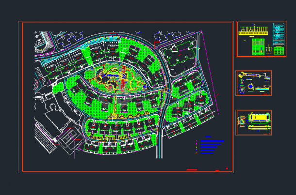 某大型广场景观全套电气设计CAD图纸-图一
