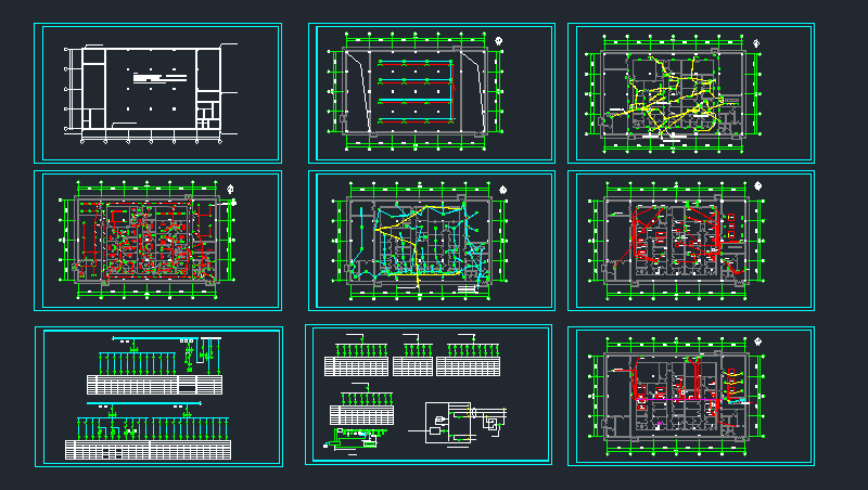 某大型药厂全套电气设计CAD施工图纸