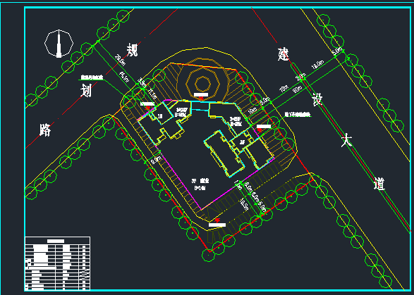 简欧的商住楼总平面设计cad图纸