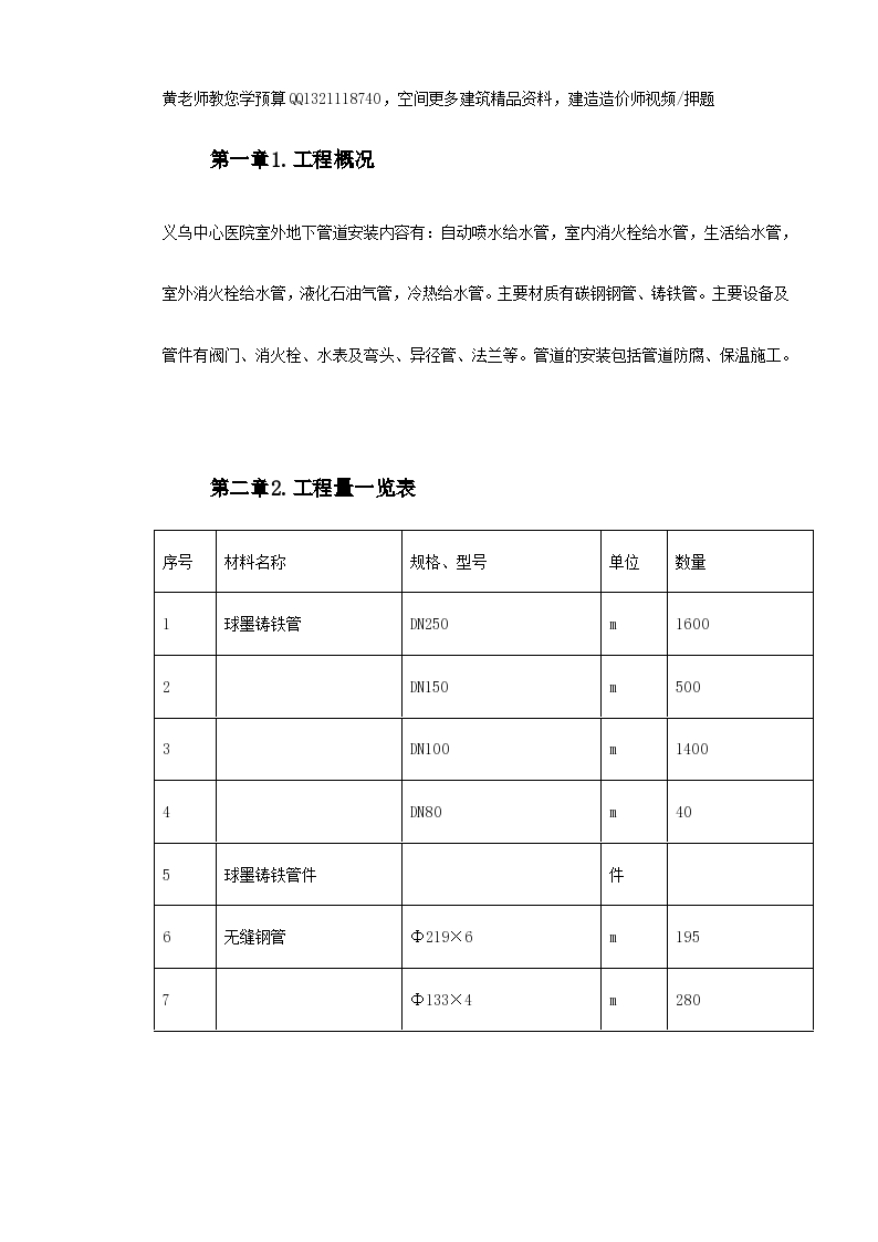 义乌医院管网管道安装施工方案-图二