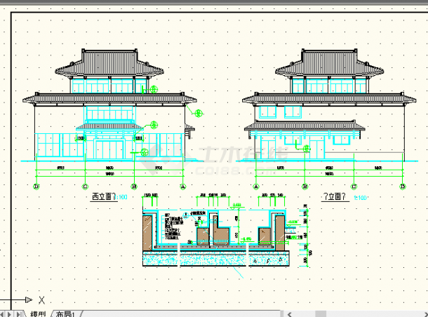 抚顺洗浴中心全套建筑工程平面设计图-图二