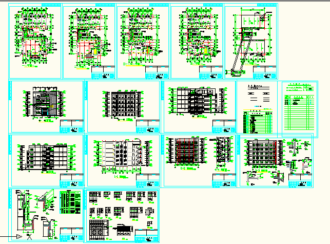 厦门综合楼建筑工程全套CAD施工方案图_图1