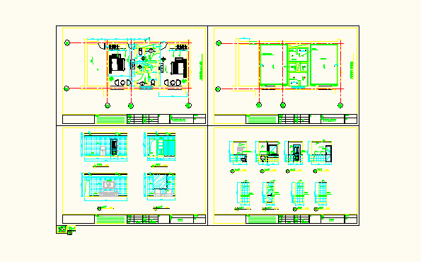 南京某地宾馆普通客房CAD全套设计图