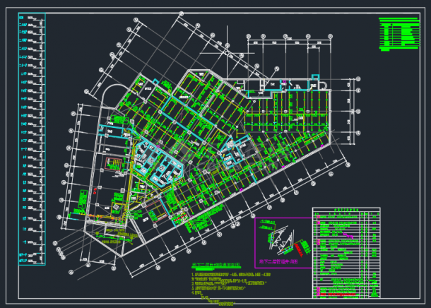 某地区二十五层大厦给排水设计全套CAD设计图纸-图二