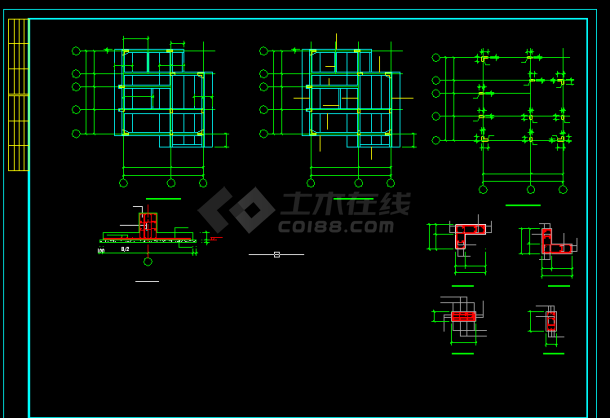 别墅小区楼房建筑施工CAD设计图纸-图二