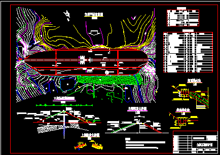某水库除险加固的全套cad设计图纸-图二