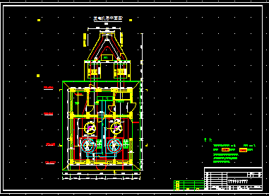 某水利电站厂房的cad建筑施工设计图-图二