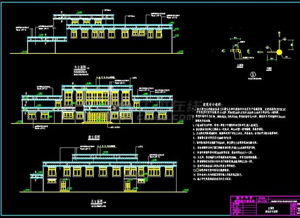某地大型藏族医院建筑设计图（含设计说明）-图二